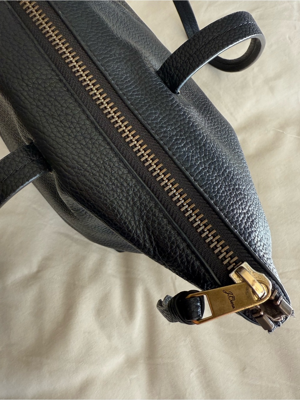 J Crew Leather Tote - Picture 4 of 6